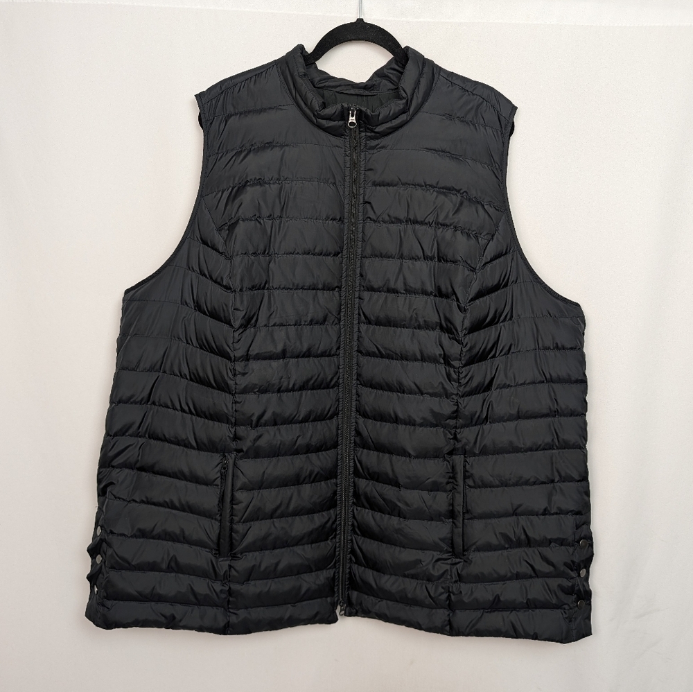J. Jill Black Quilted Puffer Vest